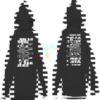 3Rd Birthday Monster Truck Young Wild And Three 3 Year Old Hoodie - Monsterry