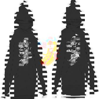 4Th Of July Hotdog Fourth Of July Patriotic Usa Flag Hoodie - Monsterry