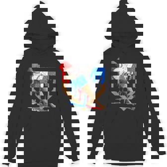 4Th Of July Red White And Blue Baseball Ice Cream Drip Boys Hoodie - Thegiftio UK