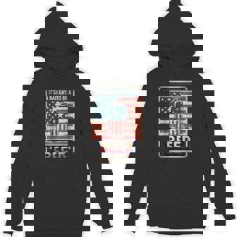 4Th Of July Retro Bad Day To Be A Beer Usa Flag Beer Hoodie - Thegiftio
