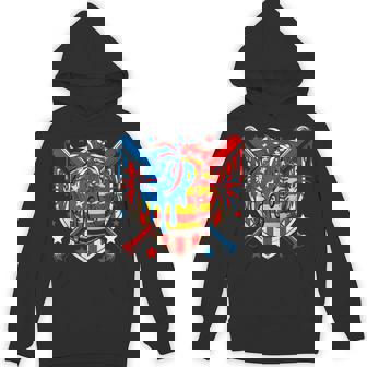4Th Of July Softball Costume Drip As Ice Cream Patriotic Hoodie - Monsterry