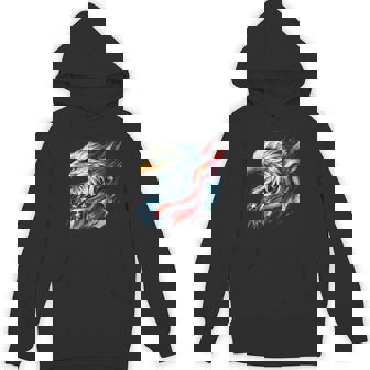 4Th Of July Usa Flag Bald Eagle Patriotic Pride Boys Hoodie - Thegiftio