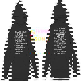 5 Things You Should Know About My Son Autism Awareness Hoodie - Monsterry
