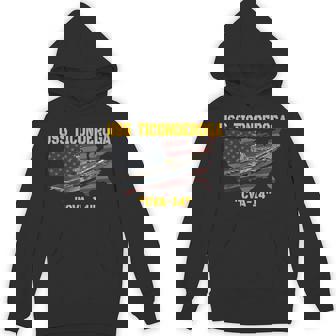 Aircraft Carrier Uss Ticonderoga Cva-14 Veterans Day Fathers Hoodie - Thegiftio UK