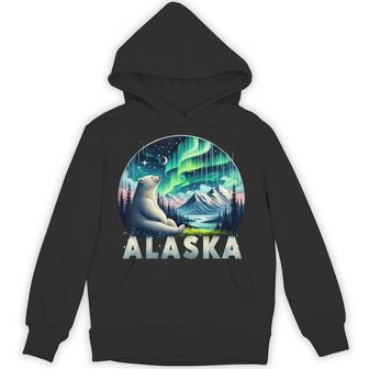 Alaska Northern Lights Aurora Viewing Vacation Alaska Trip Hoodie - Thegiftio UK