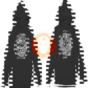 Always Tired Never Broke Skull On Back Hoodie | Mazezy
