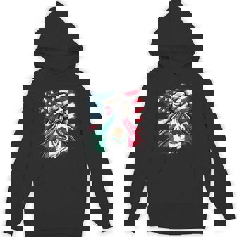 America Mexico Flag Vintage Mexican Roots American Hoodie - Monsterry