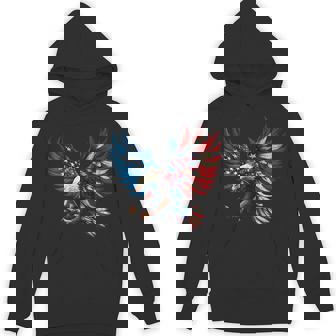 American Flag Bald Eagle Patriotic Eagle 4Th Of July Usa Hoodie - Monsterry