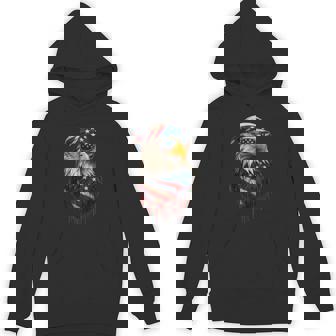 American Flag Eagle Patriotic 4Th Of July Boy Bald Eagle Hoodie | Mazezy