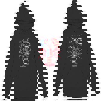 American Flag Lobster Patriotic Crawfish Season 4Th Of July Hoodie - Monsterry