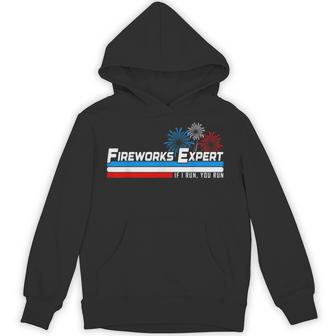 American Flag Us Themed Fireworks 4Th Of July Hoodie - Thegiftio UK