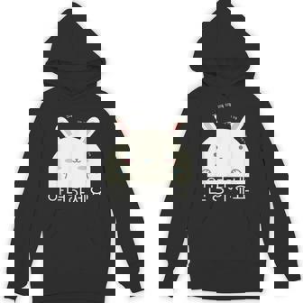 Annyeonghaseyo 笑うかわいいウサギ ハングル 韓国語アルファベット パーカー - Kawaiitshirt