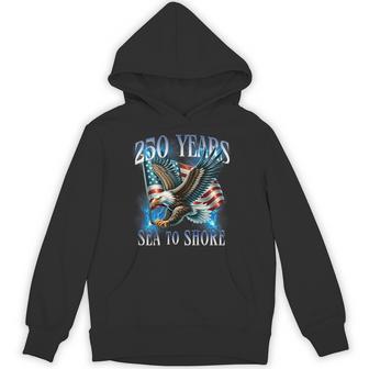 On Back 250 Years Sea To Shore 250Th Military Anniversary Hoodie - Thegiftio UK