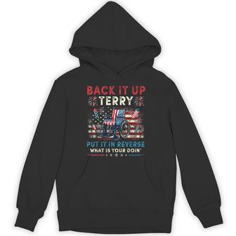 Back It Up Terry Put It In Reverse Fireworks 4Th Of July Men Hoodie - Thegiftio UK