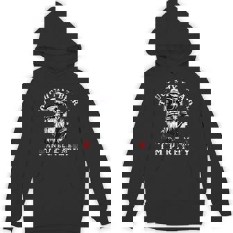On Back Touch My Beard And Tell Me I'm Pretty Monkey Hoodie - Monsterry