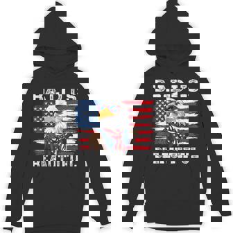 Bald Is Beautiful Bald Eagle 4Th Of July Independence Day Hoodie | Mazezy