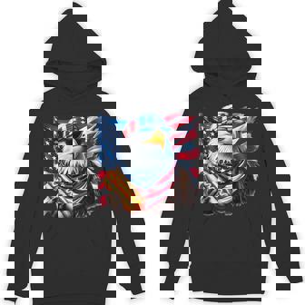 Bald Eagle Hotdog American Patriotic 4Th Of July Hoodie - Thegiftio