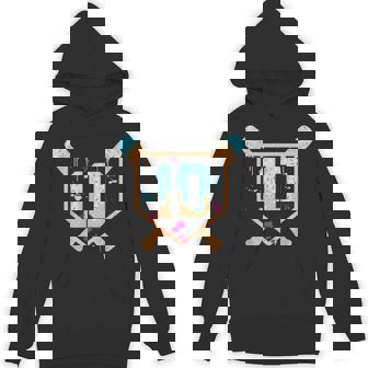 Baseball 10 Year Old Ice Cream Drip 10Th Birthday Boy 10 Hoodie - Monsterry