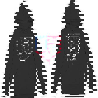 Baseball Drip American Flag Bat 4Th Of July Patriotic Boys Hoodie | Mazezy
