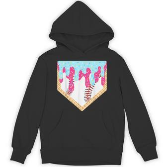 Baseball Drip Boys Home Plate Ice Cream Sport Players & Fans Hoodie - Thegiftio UK
