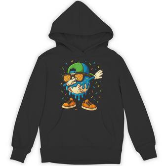 Baseball Drip Ice Cream Boys Dabbing Youth Baseball Sprinkle Hoodie - Thegiftio UK