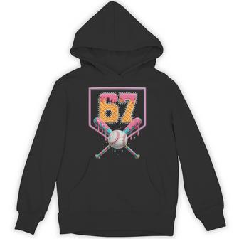 Baseball Drip Number 67 Player Or 67Th Birthday Hoodie - Thegiftio UK