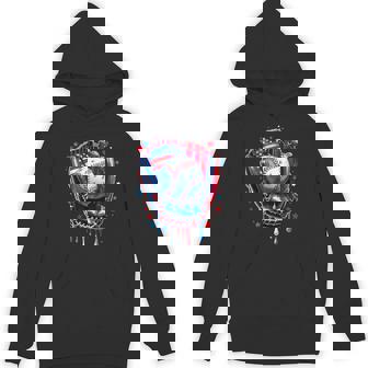 Baseball Glove Drip Boy Ice Cream Patriotic Us Flag 4Th July Hoodie - Monsterry