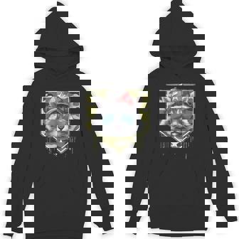 Baseball Home Plate Drip Camo Cat Military Fathers Day Hoodie - Monsterry