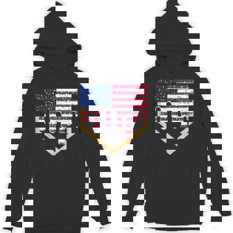 Baseball Ice Cream Drip 4Th Of July Red Blue & White Drip Hoodie - Thegiftio UK