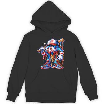 Baseball Lifestyle 101 Apparel Youth Baseball Drip Icecream Hoodie - Thegiftio UK