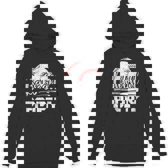 Baseball Poppy Baseball Player Game Day Father's Day Hoodie - Monsterry