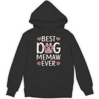 Best Dog Memaw Ever Dog Lover Memaw Hoodie - Thegiftio UK