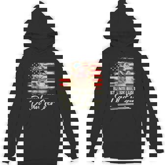 Best English Bulldog Dad Ever Daddy Usa Flag Fathers Day Men Hoodie - Thegiftio