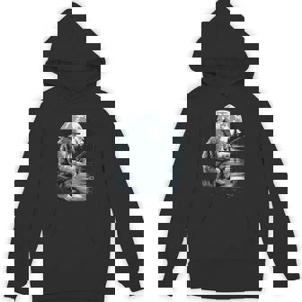 Big Foot Fishing Cool Fishing Fisherman Bigfoot Sasquatch Hoodie | Mazezy