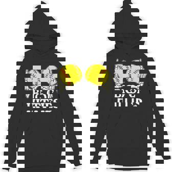 Big Ol’ Hitties Softball Skeleton Hands Softball Hoodie | Mazezy