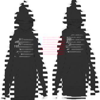 Bigfoot 4Th Of July Sasquatch Bigfoot American Flag Hoodie - Thegiftio UK