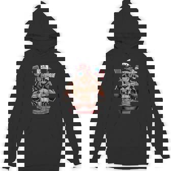 Bigfoot Bbq 4Th Of July Patriotic Sasquatch Usa Flag Hoodie - Thegiftio