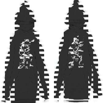 Bigfoot Playing Guitar Rock And Roll Music Band Sasquatch Hoodie - Thegiftio UK