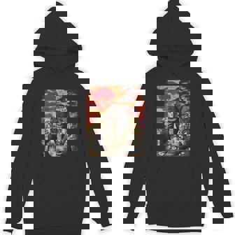 Bigfoot Sasquatch Cryptid Japanese Ramen Ukiyo-E Hoodie - Thegiftio UK