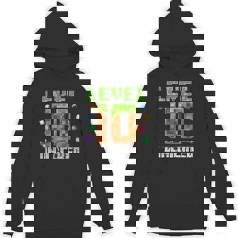 Birthday Boy Level 10 Unlocked 10Th Birthday Game Pixel Hoodie | Mazezy