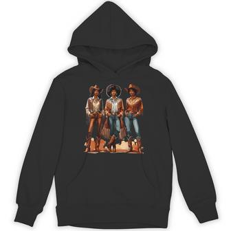 Black Cowgirl Rodeo Melanin Hoodie - Thegiftio UK