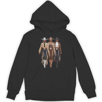 Black Cowgirl Western Rodeo Melanin Cowgirl Hoodie - Monsterry