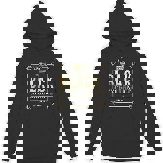 Black Excellence Gold Crown For Black History Month Hoodie - Thegiftio UK