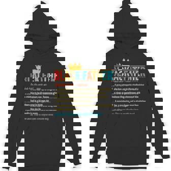 Black Father Definition Father's Day African American Father Hoodie | Mazezy