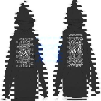 Blue Sport Loud Proud Cheer Coach Dad Father's Day Hoodie - Monsterry