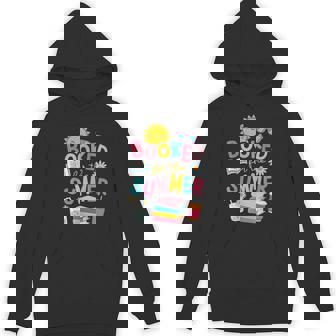 Booked For The Summer Reading Bookworm Reader Beach Hoodie - Thegiftio