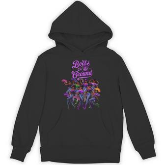 Boots On The Ground Boot Cowboy Western Cowgirl Linedance Hoodie - Thegiftio UK