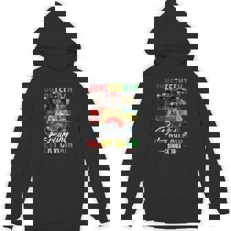 Boots On The Ground Junenth Breaking Every Chain 1865 Hoodie - Thegiftio UK