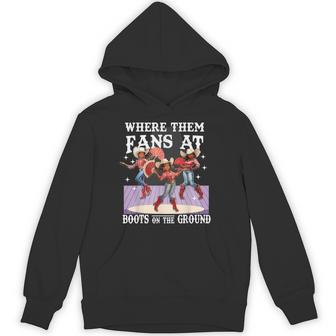 Boots On The Ground Where Them Fans At Hoodie - Thegiftio UK