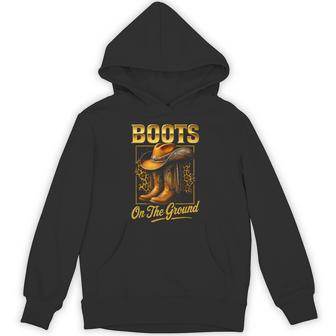 Boots On The Ground Western Style Hoodie - Thegiftio UK
